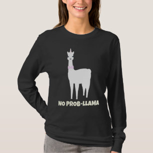 Llamacorn No Prob Llama Unicorn First Day Of Schoo T-Shirt