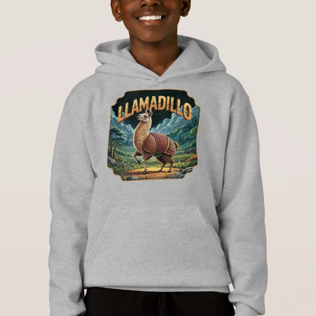 Llamadillo Illustration – Llama Armadillo Funny (Front)