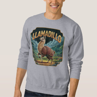 Llamadillo Illustration – Llama Armadillo Funny Sweatshirt