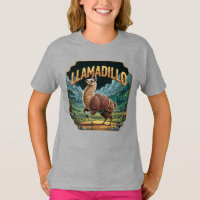 Llamadillo Illustration – Llama Armadillo Funny