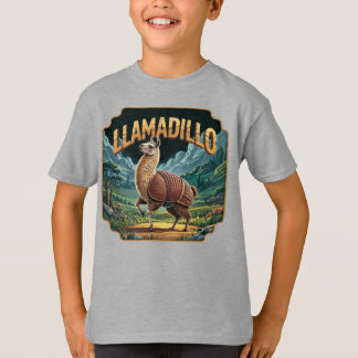 Llamadillo Illustration – Llama Armadillo Funny T-Shirt