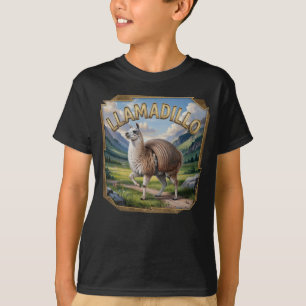 Llamadillo Photographic – Llama Armadillo Funny T-Shirt