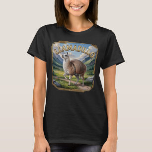 Llamadillo Photographic – Llama Armadillo Funny T-Shirt