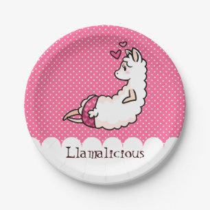 Llamalicious Paper Plate