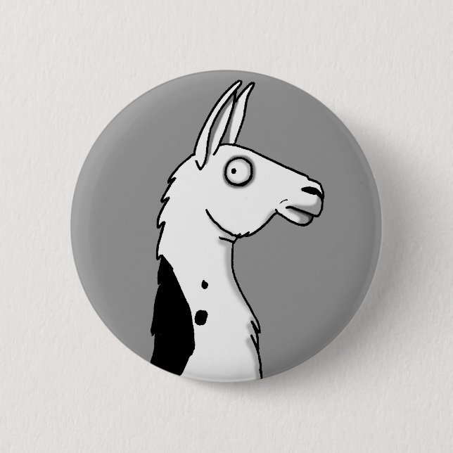 LlamaLlama 2 Inch Round Button (Front)