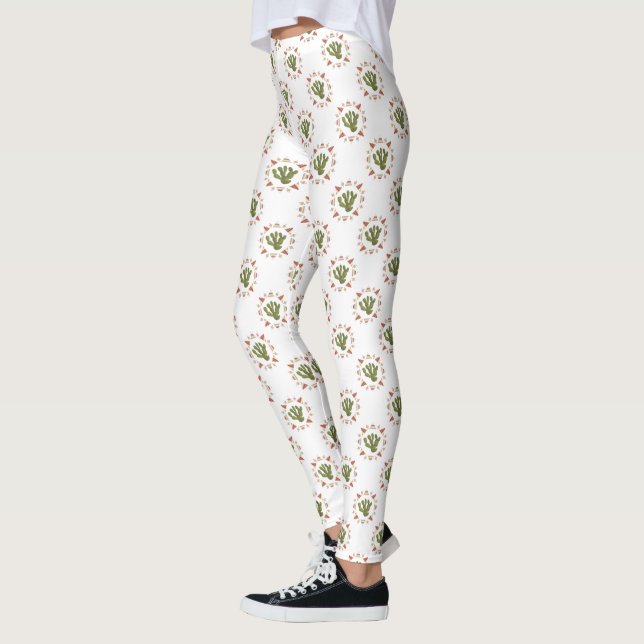 Llamarama Collection | Cactus Circle Leggings (Left)