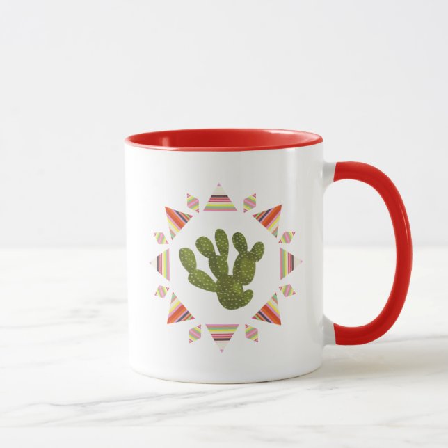 Llamarama Collection | Cactus Circle Mug (Right)