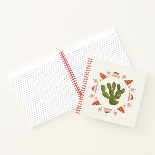Llamarama Collection | Cactus Circle Notebook (Inside)