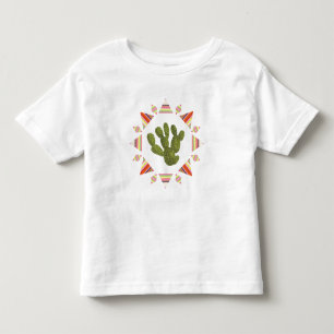 Llamarama Collection Cactus Circle Toddler T-shirt