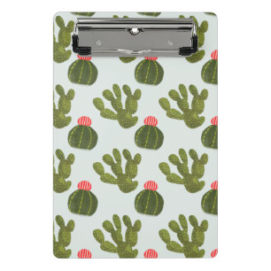 Llamarama Collection Cute Cactus Pattern Mini Clipboard