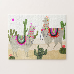 Llamarama Collection   Cute Lllamas Jigsaw Puzzle