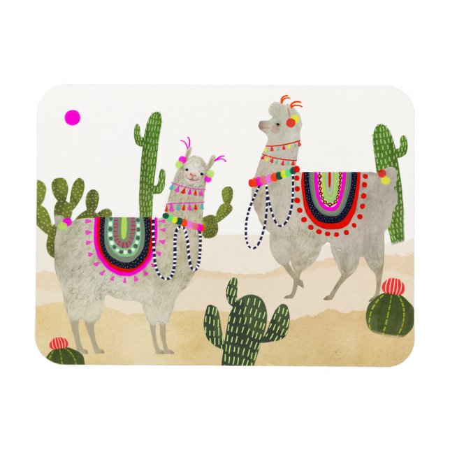 Llamarama Collection | Cute Lllamas Magnet (Horizontal)
