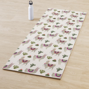 Llamarama Collection   Cute Lllamas Yoga Mat