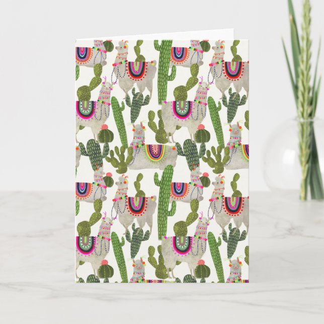 Llamarama Collection Pattern Card (Front)