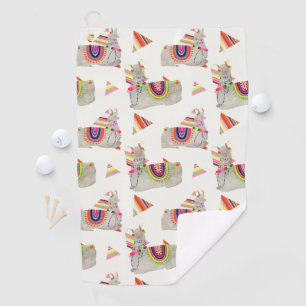 Llamarama Collection Pattern II Golf Towel