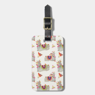 Llamarama Collection Pattern II Luggage Tag