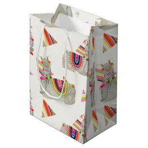 Llamarama Collection Pattern II Medium Gift Bag