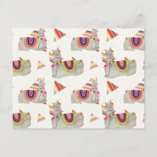 Llamarama Collection Pattern II Postcard