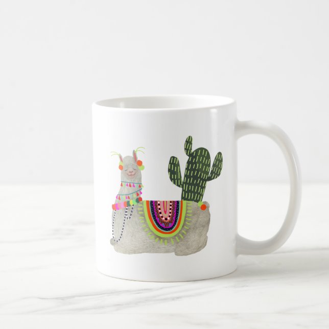 Llamarama Collection | Smiling Llamas Coffee Mug (Right)