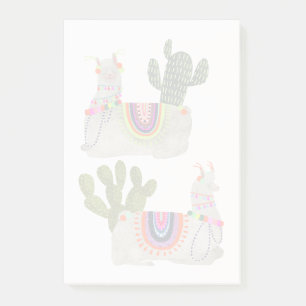 Llamarama Collection   Smiling Llamas Post-it Notes