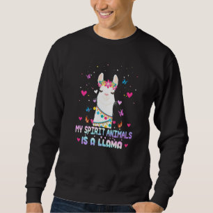LLamas Are My Spirit Animals Alpaca Llama 1 Sweatshirt