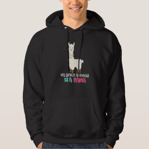 LLamas Are My Spirit Animals Alpaca Llama 3 Hoodie