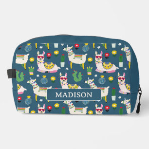 Llamas In Sunglasses Pattern Dopp Kit