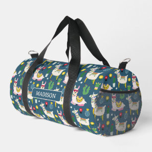 Llamas In Sunglasses Pattern Duffle Bag
