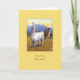 Llamas on Maize Mother’s Day Card