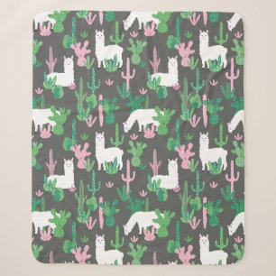 Llamas Sherpa Blanket