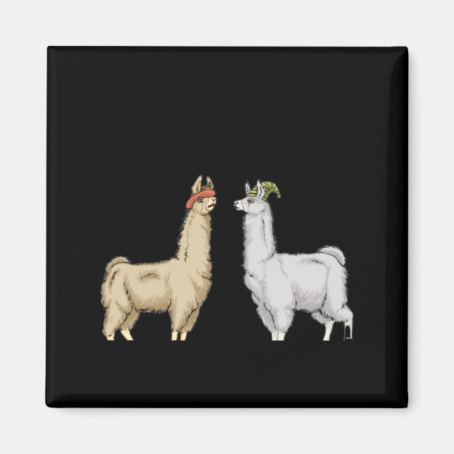 Llamas With Hats Carl  Magnet (Front)