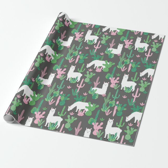 Llamas Wrapping Paper (Unrolled)