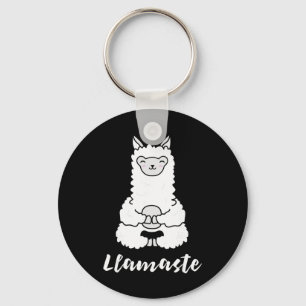 Llamaste - Cute Yoga Lovers Gift, Adorable Llama F Keychain