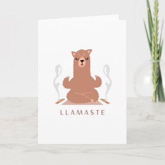 Llamaste - Llama Meditation Design Card