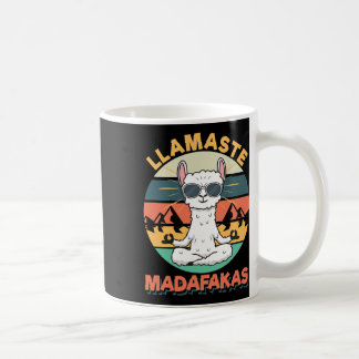Llamaste Madafakas Llama Merch Namaste Yoga Coffee Mug