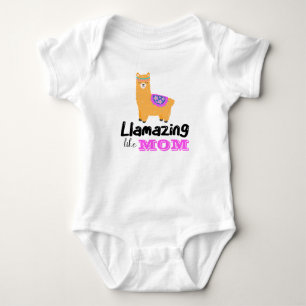 Llamazing Like Mom Mother's Day Baby Bodysuit