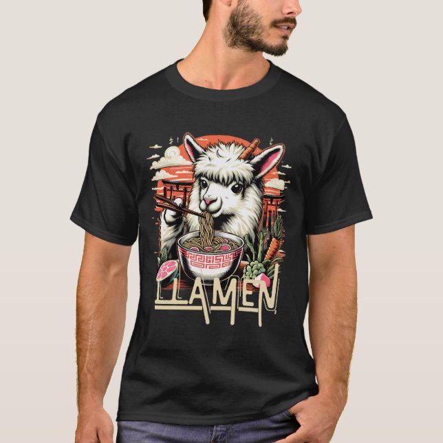 LLAMEN t-shirt design for men or women's clothing (Front)