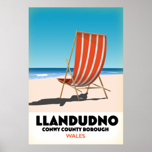 Llandudno Conway County Borough Wales Poster