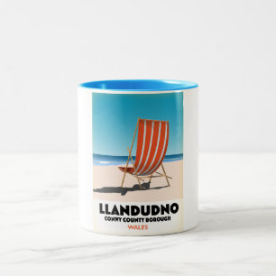 Llandudno Conway County Borough Wales Two-Tone Coffee Mug