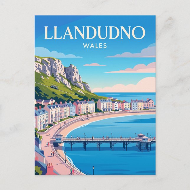 Llandudno Wales Postcard (Front)