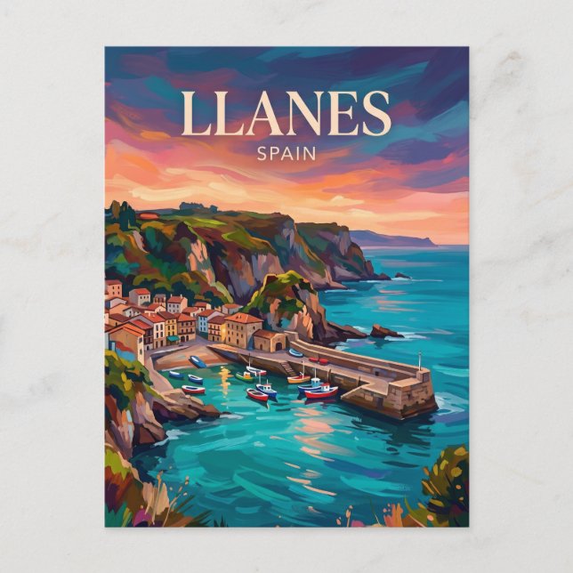 Llanes Spain Postcard (Front)