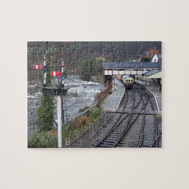 Llangollen train station. jigsaw puzzle (Horizontal)