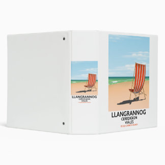Llangrannog, Ceredigion Wales beach poster Binder