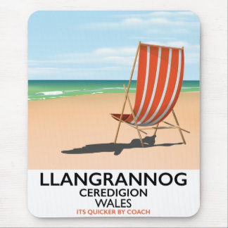 Llangrannog, Ceredigion Wales beach poster Mouse Pad
