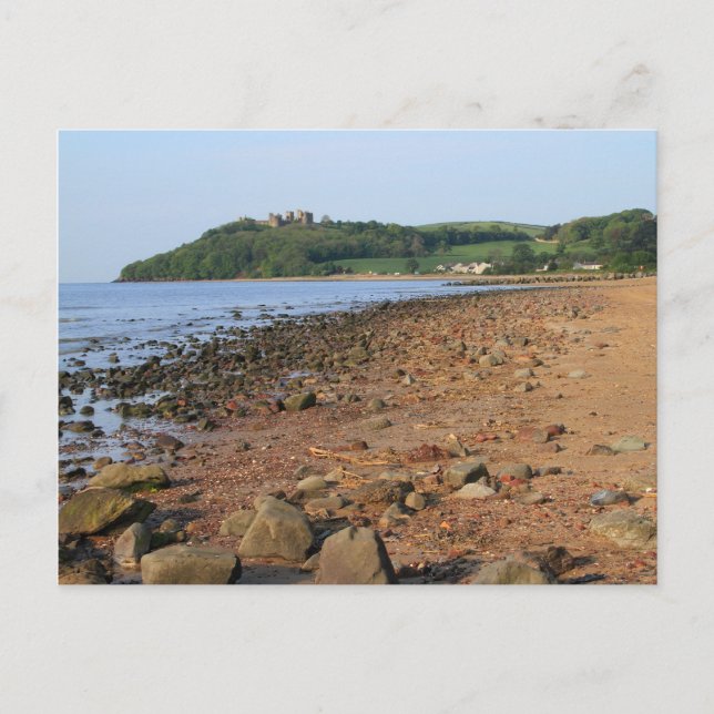 Llansteffan Castle and Beach Postcards (Front)
