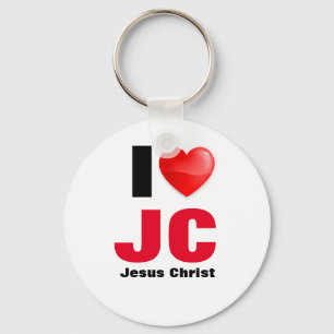 Llaver I love Jesus Christ Keychain