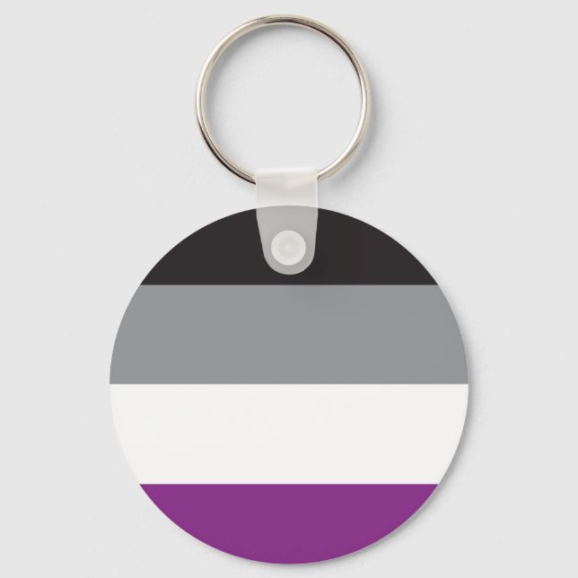 Llavero Bandera Asexual - Love is Love Keychain (Front)