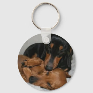 Llavero Botón Básico teckels Keychain