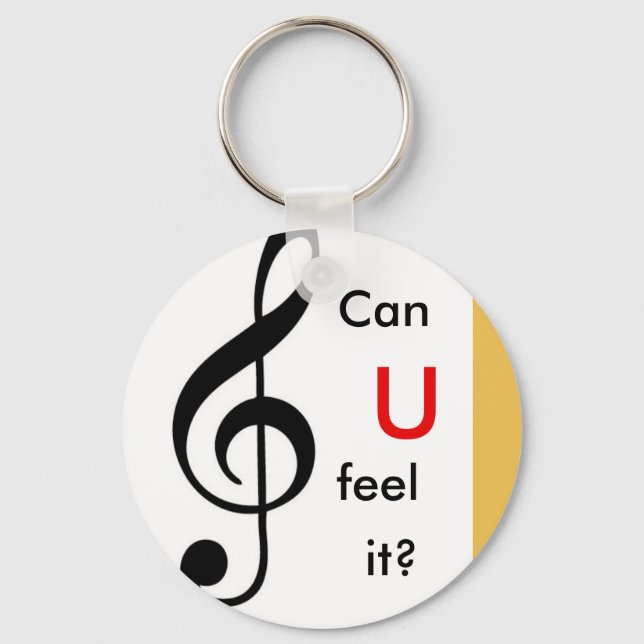 Llavero Clave de sol Keychain (Front)