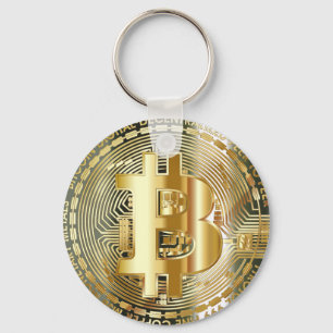 llavero elegante bitcoin keychain